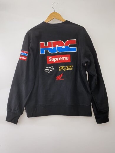 商品画像：Honda Fox Racing Crewneck/スウェット/M/コットン/ブラック// 2
