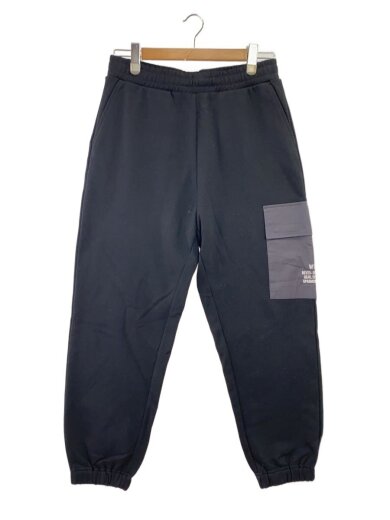 商品画像：22SS/ジョガーカーゴパンツ/コットン/BLK/無地/221ATDT-CSM12 1
