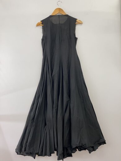 商品画像：ノースリーブフレアワンピース/38/コットン/BLK/無地/20-040-939-0021-1-0// 2