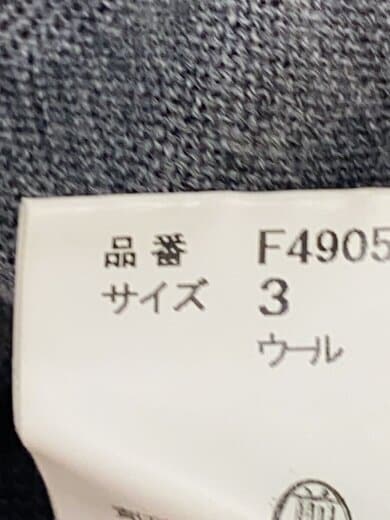 商品画像：ニット・セーター(薄手)/3/ウール/GRY/F4905 4