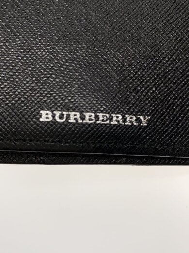 画像：BURBERRY2つ折り財布/レザー/BLK/無地/メンズ3