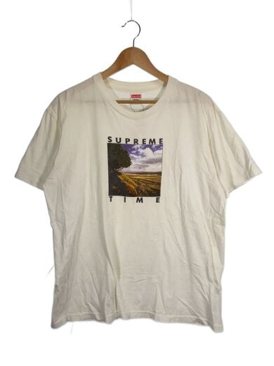 商品画像：Tシャツ/M/コットン/WHT/プリント/20SS　time tee 1