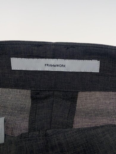 画像：FRAMeWORKワイドパンツ/38/ポリエステル/GRY/無地/24-030-220-3291-2-04