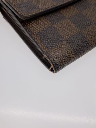 商品画像：1)ポルト・フォイユ・サラ_ダミエ・エベヌ/PVC/BRW/レディース 8