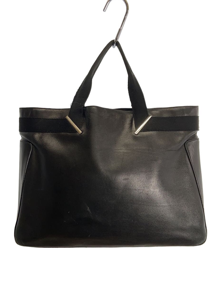 GUCCI / トートバッグ/レザー/BLK/無地/73982