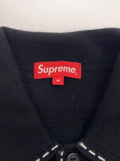 商品画像：ニット・セーター(厚手)/M/アクリル/BLK/無地/22AW Contrast Stitch Button// 3