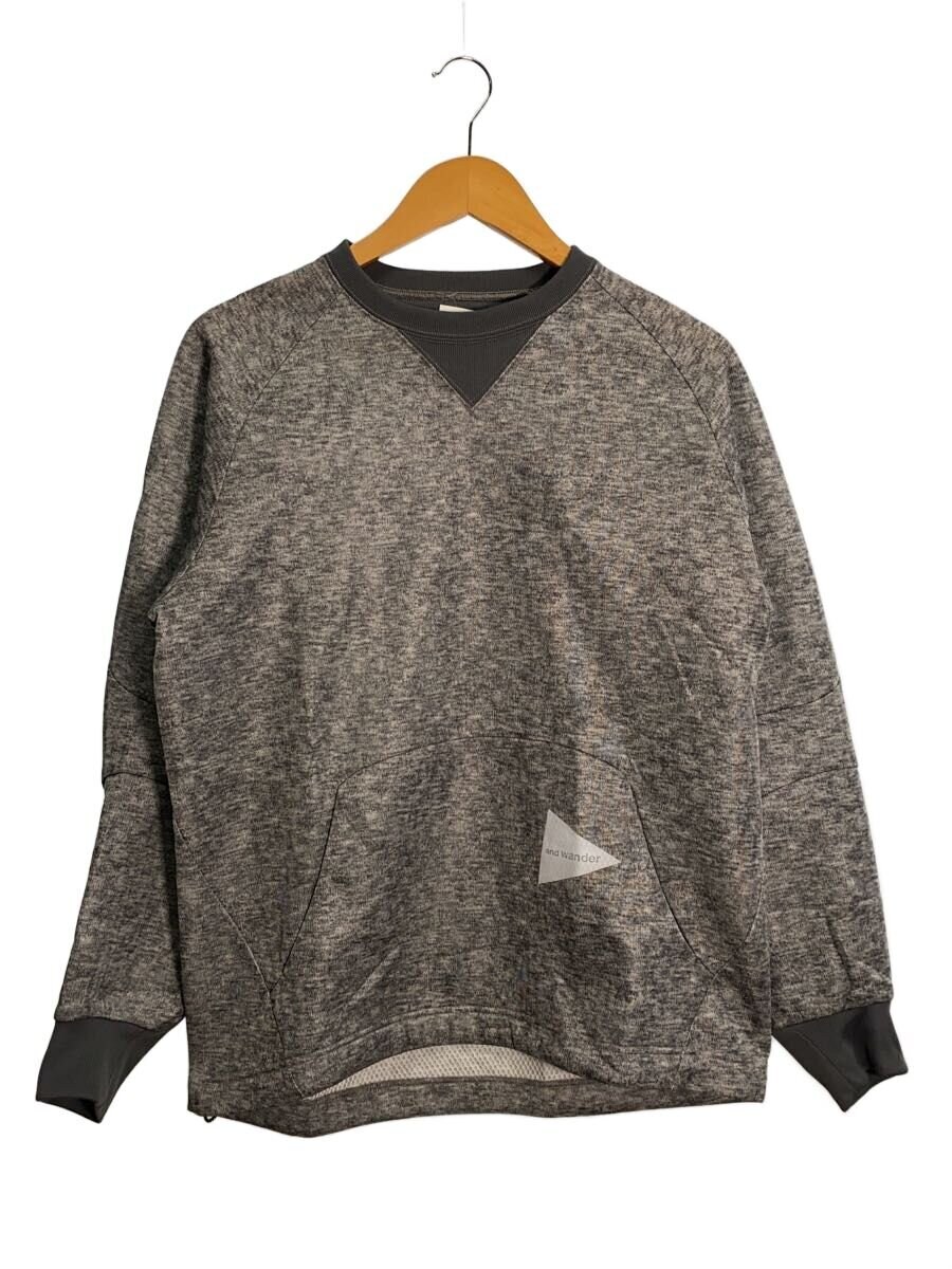 and wander / スウェット/3/ポリエステル/GRY/無地/AW93-JT037