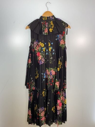 商品画像：ノースリーブワンピース/40/ポリエステル/BLK/花柄 2