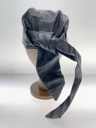 商品画像：キャップ/--/レザー/BLK/無地/レディース 3