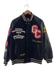 悟空本舗/スタジャン/L/ウール/BLK