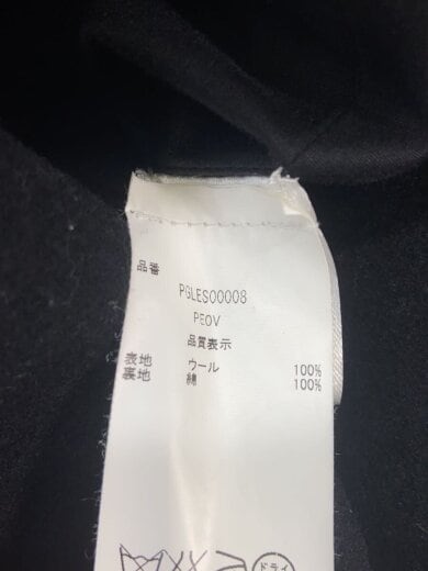 商品画像：チェスターコート/S/ウール/BLK/無地/PGLES00008 5