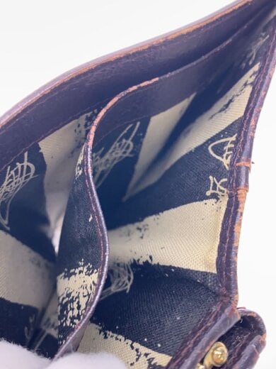 商品画像：3つ折り財布/レザー/BRW/無地/レディース 6