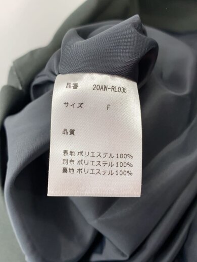 商品画像：コート/FREE/ポリエステル/GRY/無地/20AW-RL035 4