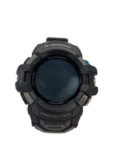 商品画像：クォーツ腕時計/デジタル/ラバー/BLK/BLK/GSW-H1000-1JR 1