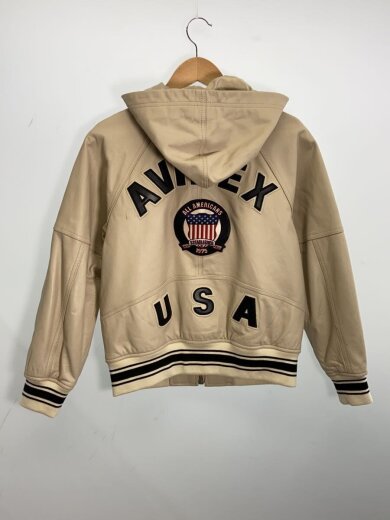 画像：AVIREXレザージャケット・ブルゾン/S/レザー/BEG/783-49506022