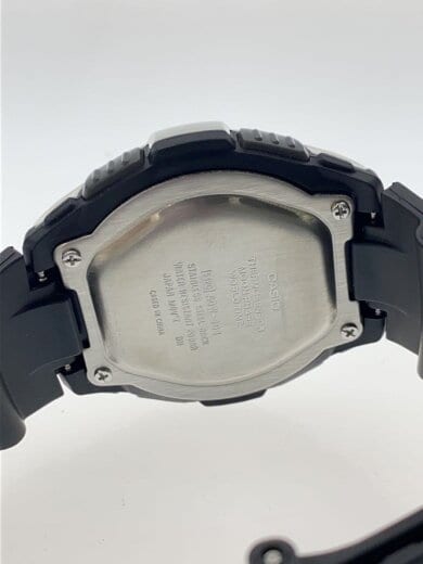 商品画像：クォーツ腕時計/デジタル/ラバー/BLK/AQW-101 3