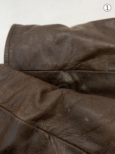 商品画像：レザージャケット・ブルゾン/2/山羊革/BRW/無地/0040090012 7