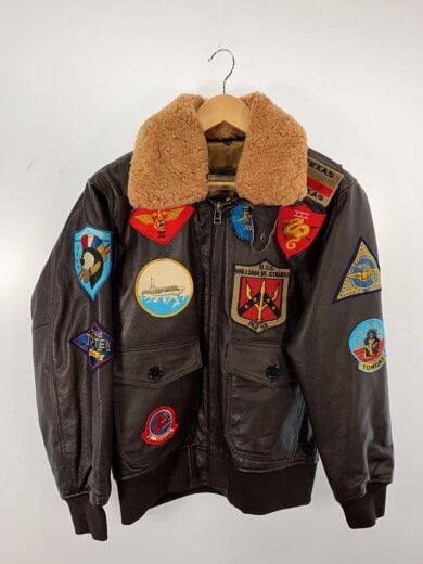 商品画像：フライトジャケット/S/レザー/BRW/無地/28-A675S/BE MIKE RONNY/G-1 1