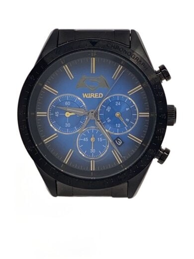 商品画像：クォーツ腕時計/アナログ/BLU/BLK/VD53-KV20 1