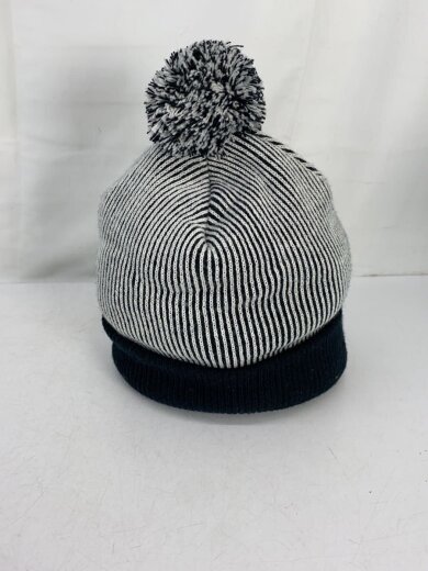 商品画像：ニットキャップ/FREE/アクリル/BLK/ストライプ/メンズ 2
