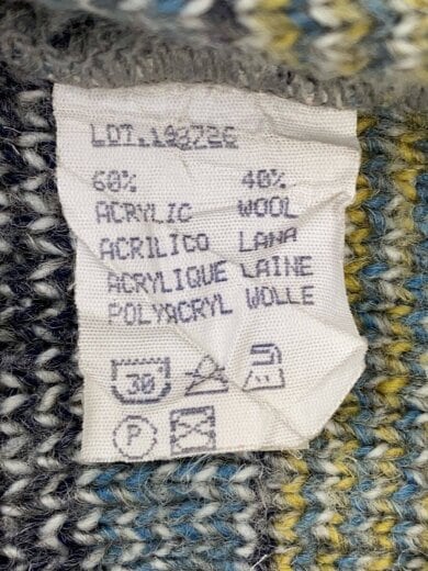 商品画像：ニット・セーター(厚手)/L/ウール/マルチカラー/総柄/70s/ 4