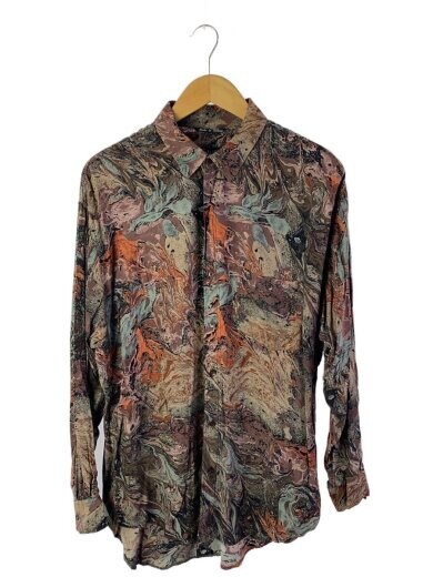 商品画像：長袖シャツ/L/レーヨン/マルチカラー/総柄/GATUCCI 1