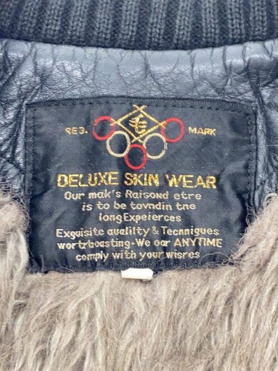 商品画像：レザージャケット・ブルゾン/LL/レザー/BLK/無地 3