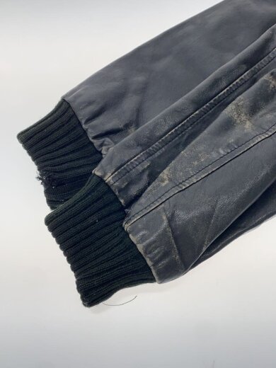 商品画像：レザージャケット・ブルゾン/LL/レザー/BLK/無地 4