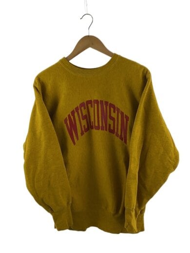 商品画像：スウェット/L/コットン/YLW/無地/REVERSE WEAVE/WISCONSIN/90s/アーチ 1