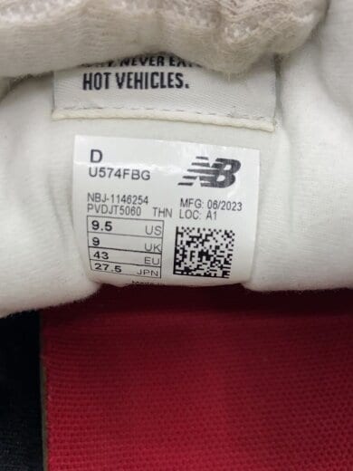 商品画像：U574/ブラック/27.5cm/BLK 5