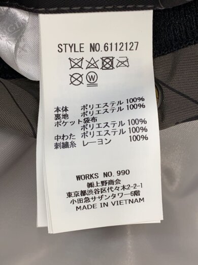 商品画像：ジャケット/M/ポリエステル/BLK/総柄/6112127 4