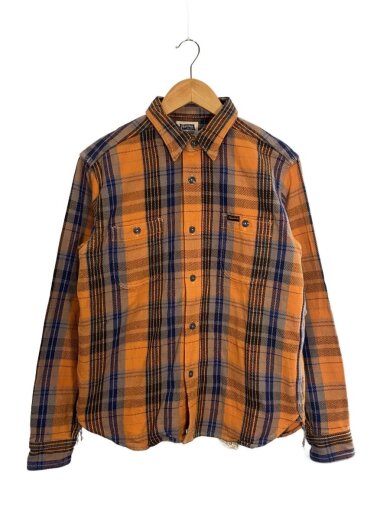 商品画像：長袖シャツ/40/コットン/YLW/チェック 1