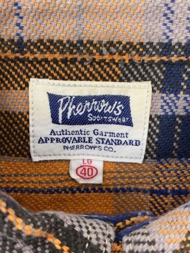 商品画像：長袖シャツ/40/コットン/YLW/チェック 3