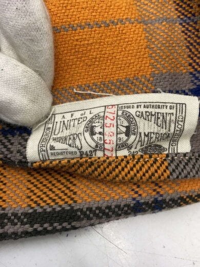 商品画像：長袖シャツ/40/コットン/YLW/チェック 4