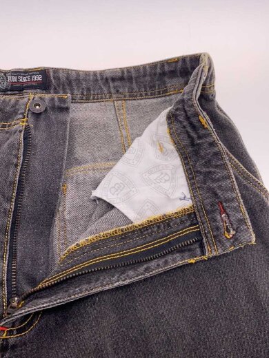 商品画像：ストレートパンツ/34/コットン/BLK/無地 3