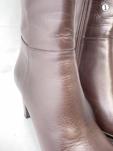 商品画像：ロングブーツ/22.5cm/BRW/レザー 8