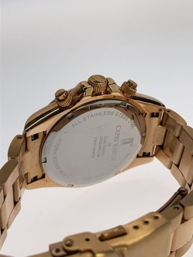 商品画像：クォーツ腕時計/アナログ/ステンレス/BLK/GLD/SS/5510 3