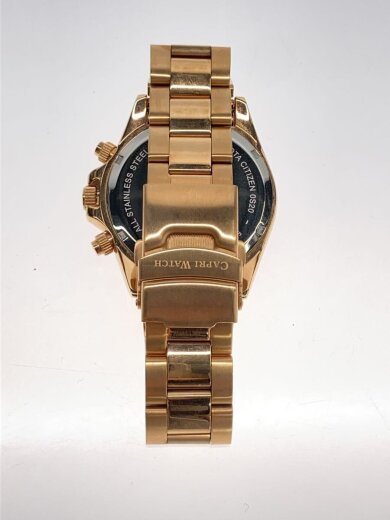 商品画像：クォーツ腕時計/アナログ/ステンレス/BLK/GLD/SS/5510 5