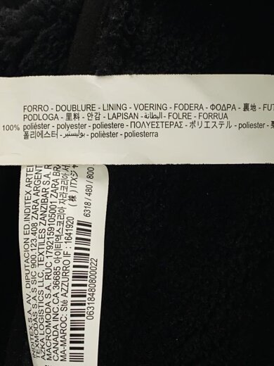 商品画像：ダブルフェイスフェイクスエードジャケット/S/ポリエステル/BLK 5