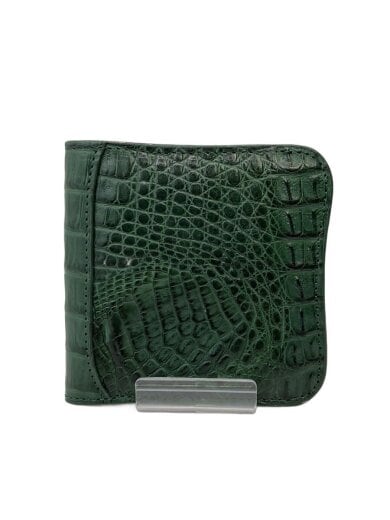 商品画像：2つ折り財布/レザー/GRN/無地/メンズ 1