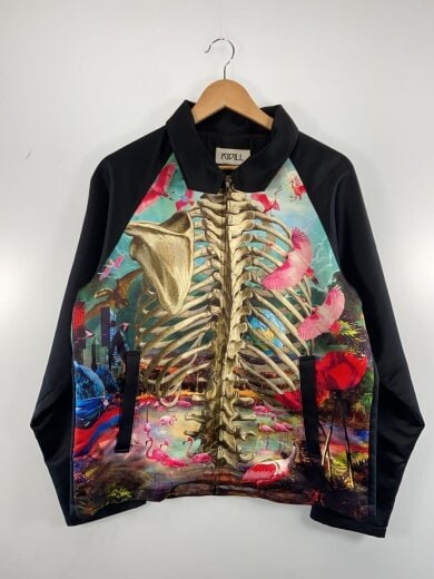 商品画像：ジャケット/--/ポリエステル/マルチカラー/総柄 1