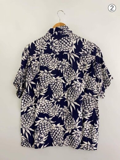 商品画像：anauma bay/アロハシャツ/--/レーヨン/NVY/花柄// 2
