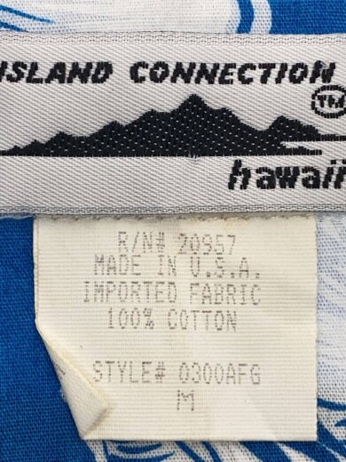 商品画像：island connection/アロハシャツ/M/コットン/BLU/花柄// 5