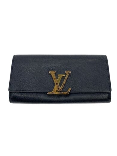 商品画像：ポルト・フォイユ・カプシーヌ_トリヨン×パイソン/牛革/BLK/メンズ// 1