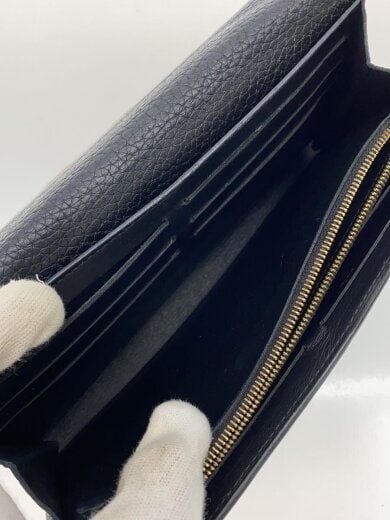 商品画像：ポルト・フォイユ・カプシーヌ_トリヨン×パイソン/牛革/BLK/メンズ// 6