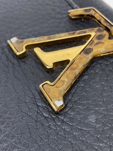 商品画像：ポルト・フォイユ・カプシーヌ_トリヨン×パイソン/牛革/BLK/メンズ// 8