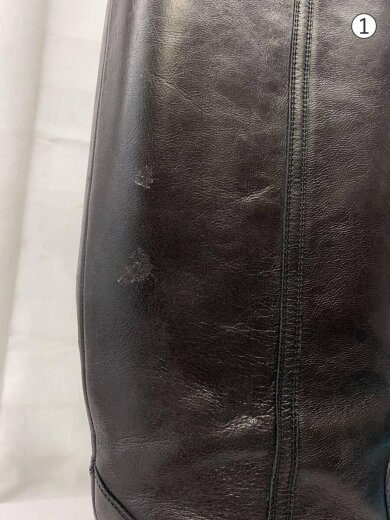 商品画像：ロングブーツ/24.5cm/BLK/レザー/1409 9