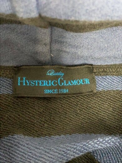 商品画像：ジップパーカー/FREE/コットン/NVY/ボーダー/2cf-7940 3