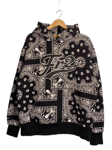 商品画像：パーカー/L/コットン/BLK/ペーズリー 1