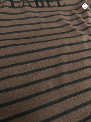 商品画像：チュニック/長袖ワンピース/38/コットン/BRW/ボーダー/FAF18-661-50 7